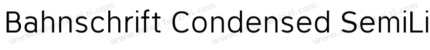 Bahnschrift Condensed SemiLight字体转换
